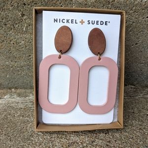 Nickel & Suede Soft Rose Blochs
